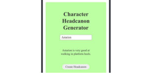 Character Headcanon Generators